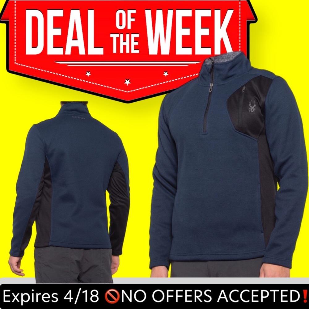 🔥🆕🕷 Spyder Raider Sweater Fleece Shirt blue size small